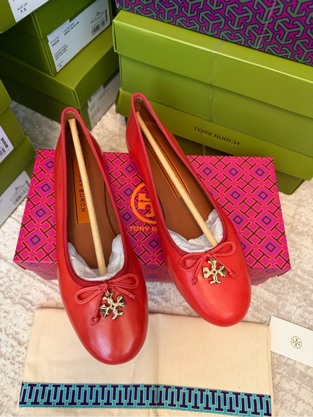 Tory Burch Charm Ballet Flats - Picture 4 of 14